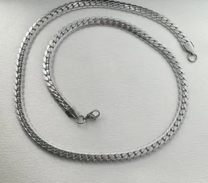 Snake Chain Link Chain Necklace for Men Women Streetwear Unisex Style thumbnail 5