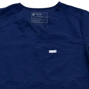 FIGS Catarina One Pocket‎ Scrub Top Blue PO 1801 Small Nurse Healthcare Uniform thumbnail 2