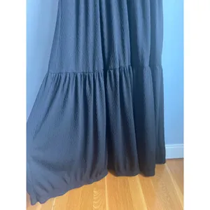 Halara Black Maxi Dress V-neck Tiered Cottagecore Whimsigoth Neutral Boho size L thumbnail 3