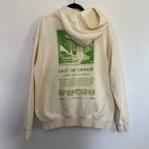 Openhouse Out of Office Cream Hoodie Sweatshirt Medium thumbnail 5