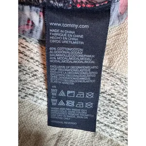 Tommy Hilfiger Women XL Navy Red Rope Print Faux Wrap Tall Girl Friendly thumbnail 8