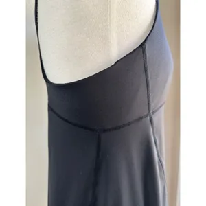 Gap Fit Ruched Tank Top Black Hiking Workout Sports Bra Racerback Drawstring Sz S thumbnail 7