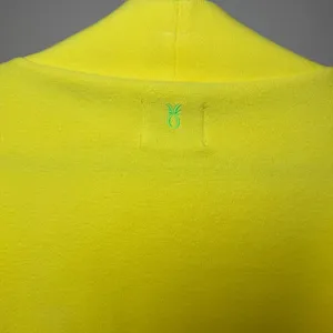 Dudley‎ Stephens Baldwin Mock Neck Turtleneck Sweatshirt Sunshine Yellow Medium thumbnail 4