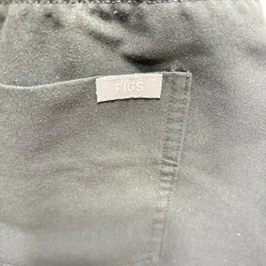FIGS Technical Collection Zamora Pocket Scrub Pants In Black Size M Medical thumbnail 5