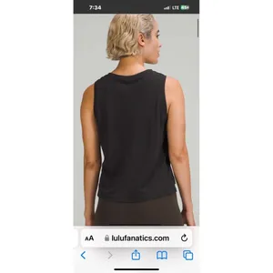 Lululemon Train to Be Tank Top Black / Black Size Medium thumbnail 6