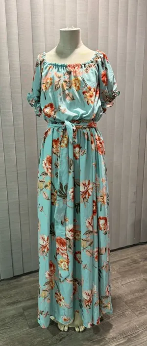 S🤍🌸AMTIOUS floral maxi dress ✨ Purple thumbnail 1