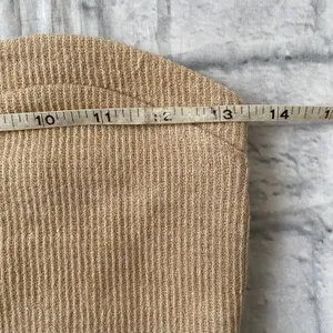 Women XS knit tube top and pull on shorts outfit tan thumbnail 11