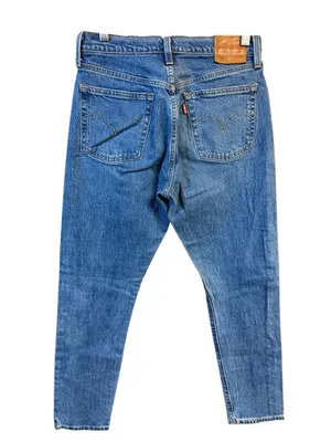 Levi's Premium 501 Skinny Jeans Womens 27x27 Big E Medium Indigo Wash Button Fl thumbnail 2