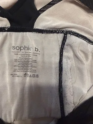 SOPHIE B Black Lace Moderate Control Thong Bodysuit Shapewear Womens Size Small thumbnail 5