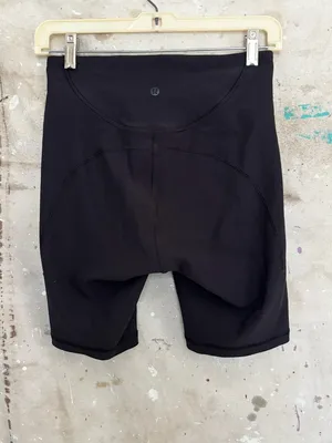 Lululemon Ribbed Contoured High-Rise Short 8", Black thumbnail 4