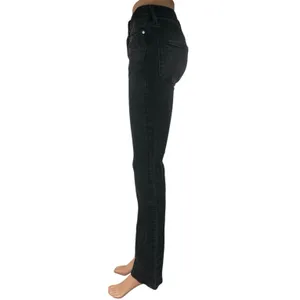 Zara Women's Black Mid Rise Slim Fit Flared Bootcut Leg Denim Jeans Pants Size 2 thumbnail 2