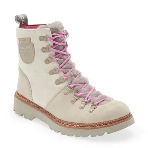 Nwt $180 Bionica Darlene Italiansuede Leather Waterproof Boots Moonstone thumbnail 1