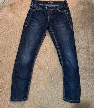 Silver Jeans Co Silver Jeans Tuesday Mid Rise Skinny Jeans thumbnail 3