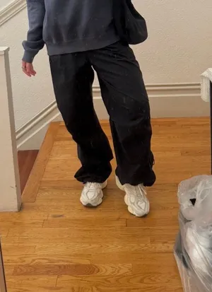 Garage Black Cargo Pants  thumbnail 1