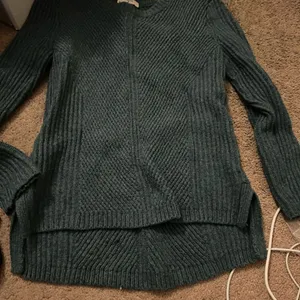 Madewell teal cable knit sweater‎ xs thumbnail 4