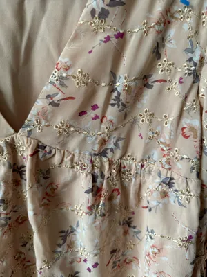 Living My Best Style Pink Lily Eyelet Floral Bell Sleeve Brunch Blouse thumbnail 4