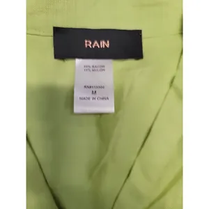 Womens Rain V-Neck T-Shirt -Green - Size M thumbnail 2