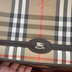 Vintage Burberry Made in England nova check Haymarket shoulder bag saddle bag thumbnail 2