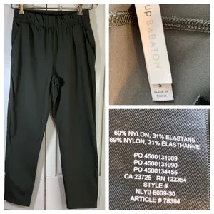 The Group Babaton Women's‎ Olive Green Nylon Elastane Jogger Pants Size S thumbnail 12