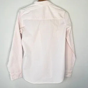 Abercrombie & Fitch Icon Button up Shirt Peach/Pink White Check Sz M Preppy Twee thumbnail 6