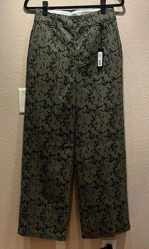 New Dickies Women's Drewsey High Rise Wide Leg Pants Size 26R NWT thumbnail 1