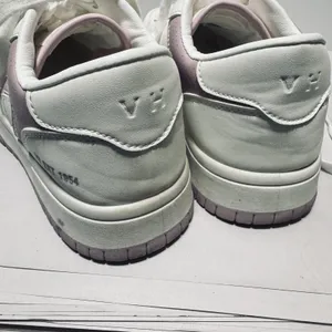 VINTAGE HAVANA Women’s Fashion Sneakers Leather white & Pink Star 7.5 thumbnail 8