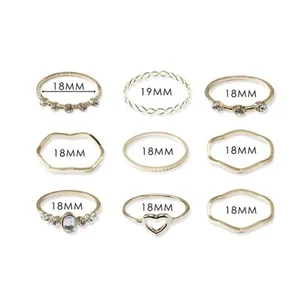3/$30 💛 Dainty Ring Set Gold thumbnail 2