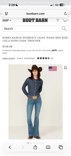 kimes ranch lola mid rise jean thumbnail 7