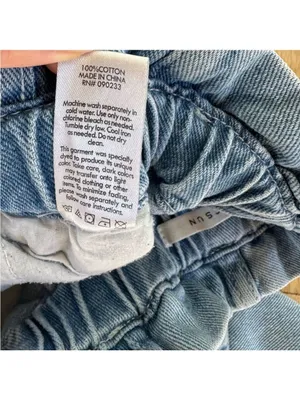 PacSun Mom Jean Light Wash Paperbag Jeans Size 24 thumbnail 4