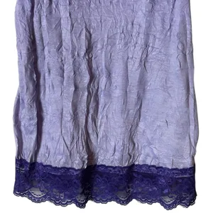 Xhilaration Vintage Cami Tank Top Lace Trim Purple Y2K Grunge Coquette Size Large thumbnail 4