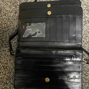 Black Shoulder Crossbody Wallet Bag Purse thumbnail 4