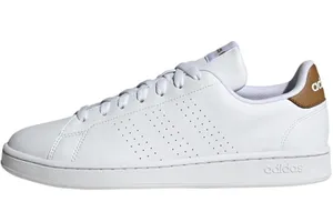 Adidas Advantage White Sneakers Copper Metallic Size 8 GW4845 Cloudfoam thumbnail 1