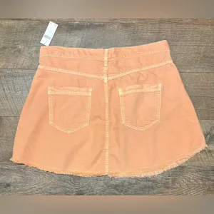 NWT Pilcro Anthropologie Pleated Micro Denim Skirt Size 12 thumbnail 6
