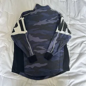 VS Victorias Secret Pink Half Zip Pullover Sweater Jacket Navy Camo Womens XS‎ thumbnail 8