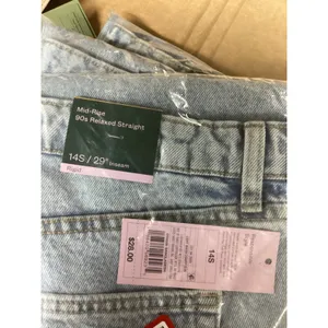 Wild Fable‎ Womens 90s Relaxed Straight Leg Jeans Light Wash Distressed 14S 29 thumbnail 4