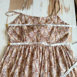 By The River Boho Cottagecore Sleeveless Midi Dress Size Large thumbnail 11