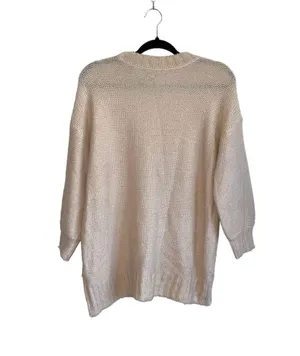 Aerie Cream Soft Chunky Knit Oversized Pullover Sweater thumbnail 6