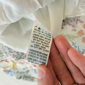 Altar'd State Floral Smocked Mini Dress S Cottagecore Botanical Ruffle thumbnail 11