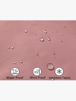 Pink Women's Waterproof Hooded Jacket AT8 Size M thumbnail 6