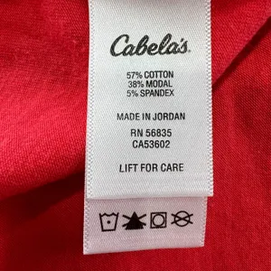 Cabelas Womens Tee Short Sleeve Shirt Red Size‎ Medium Simple Summer Lightweight thumbnail 5