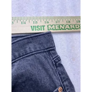 Gap Loose High Rise Jeans Womens 31/12R Washed Black‎ Straight Leg thumbnail 6