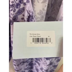 Hill House the Simone Dress Lilac Tonal Floral print size M NWT thumbnail 5