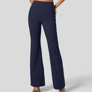Halara Dress Pants Womens XS Navy High Waisted Bootcut Pull-On Back Pockets thumbnail 3