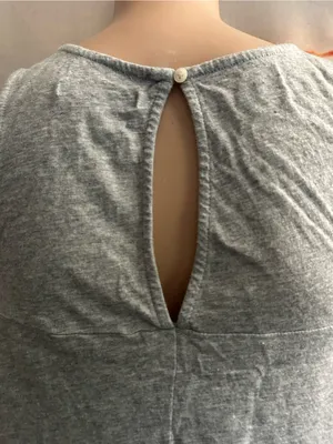 American Eagle Sleeveless Gray Tank & Lace Yoke SM thumbnail 9