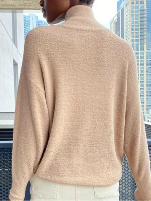 Aritzia Wilfred Hush Knit Turtleneck Chenille Sweater thumbnail 2