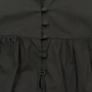 French Connection Poplin Mini Dress Puff Sleeve Black Small Preppy Coastal Chic thumbnail 13