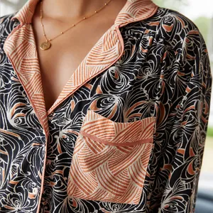 By Anthropologie Mix Print Pajama Top thumbnail 2