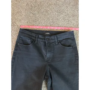 Express Mid Rise Black Skinny Jeans Size 6R Stretch Denim Pants thumbnail 5