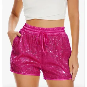 NEW Sequins Rave High Waist Casual Hot Pants Shorts S thumbnail 1