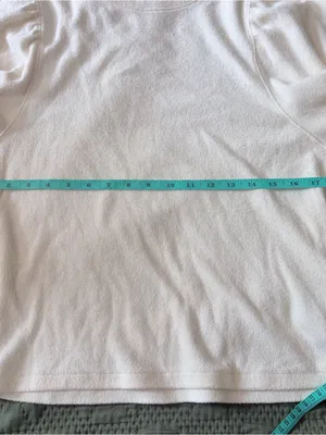 Madewell Off White Puff Sleeve Top Medium thumbnail 5